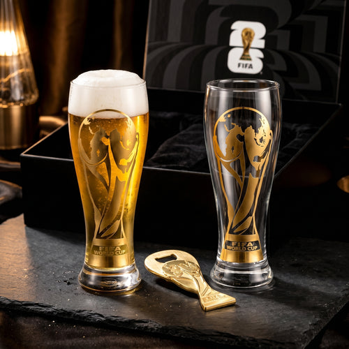 Pourside™ World Cup Gold Stamped Beer Glass