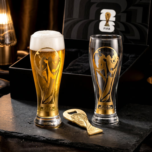 Pourside™ World Cup Gold Stamped Beer Glass
