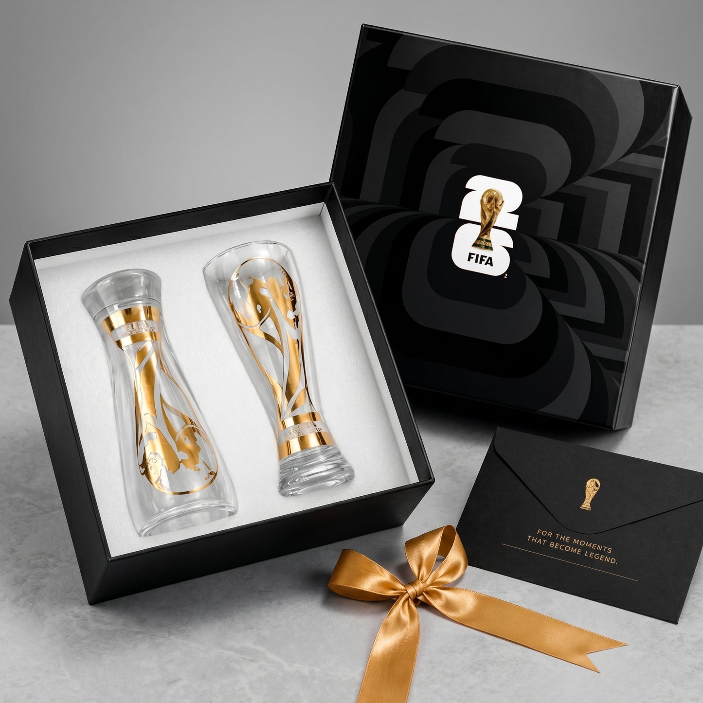 Pourside™ World Cup Gold Stamped Beer Glass